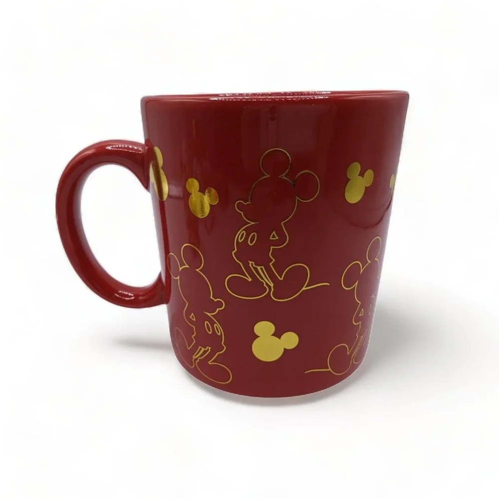 Disney Mickey Mouse Red Ceramic Jumbo Coffee Mug 4.5